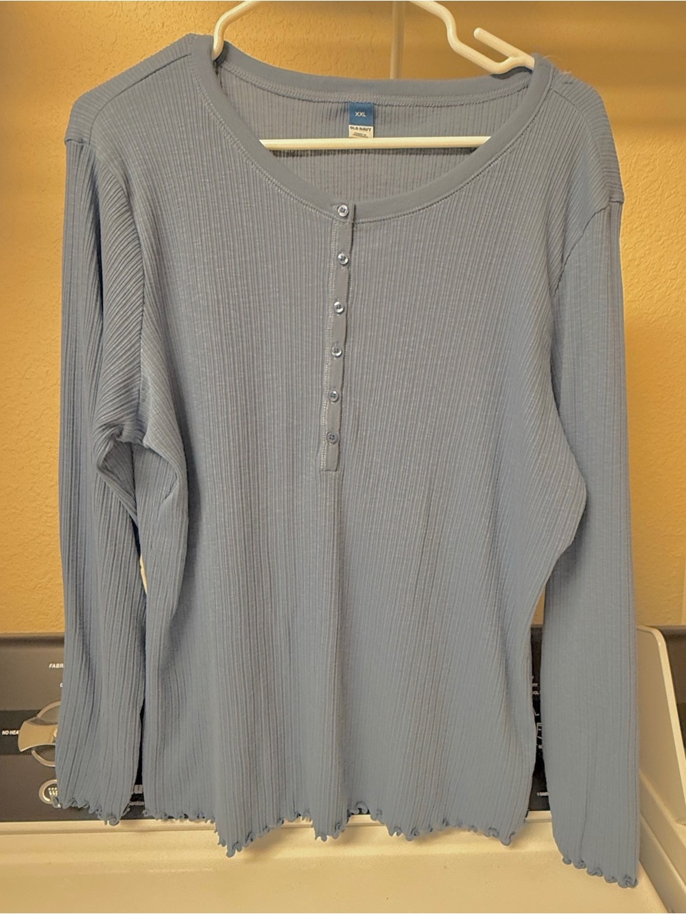 Old Navy Violet Blue Top Scalloped Edges Shirt Size Girls XXL NWT Soft